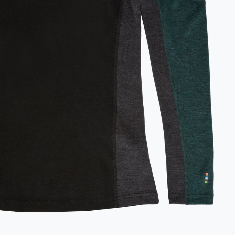 Bluza termoaktywna męska Smartwool Classic Thermal Merino Base Layer Colorblock Crew Boxed twilling blue/black 6