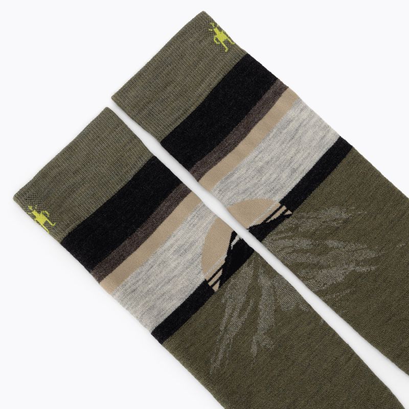 Skarpety snowboardowe Smartwool Snowboard Targeted Cushion Mountain Sunrise OTC winter moss 3