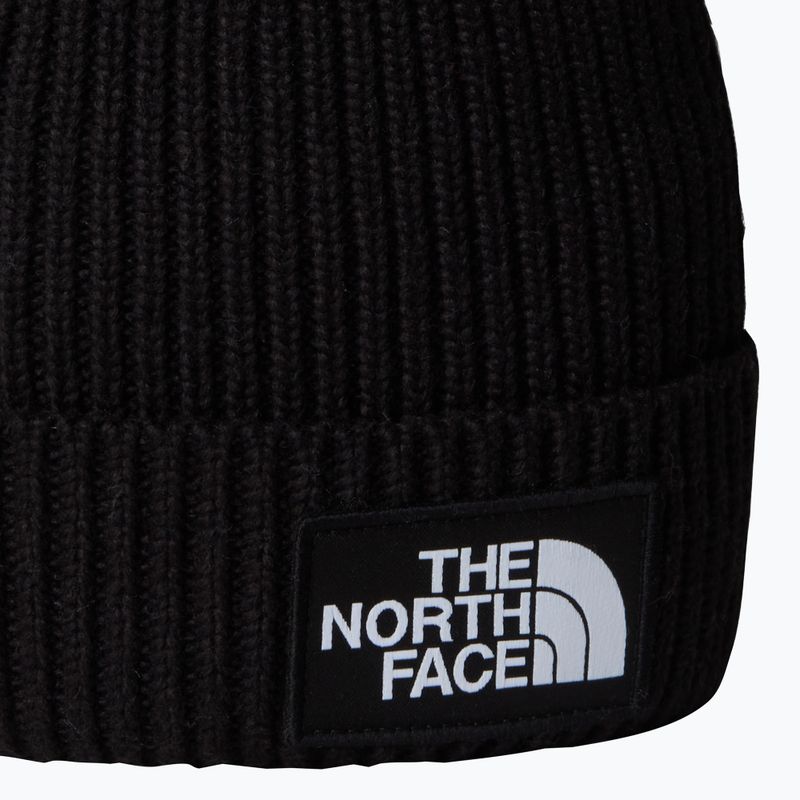 Czapka zimowa dziecięca The North Face Logo Box Cuffed black 2