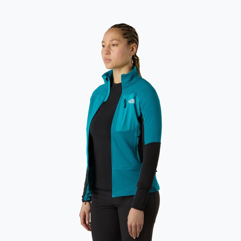 Bluza damska The North Face Polartec Powergrid Stormgap Hoodie anthracite grey/tnf black 4