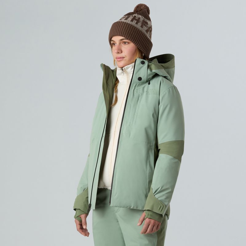 Kurtka narciarska damska The North Face Lenado slate moss/bark mist 4