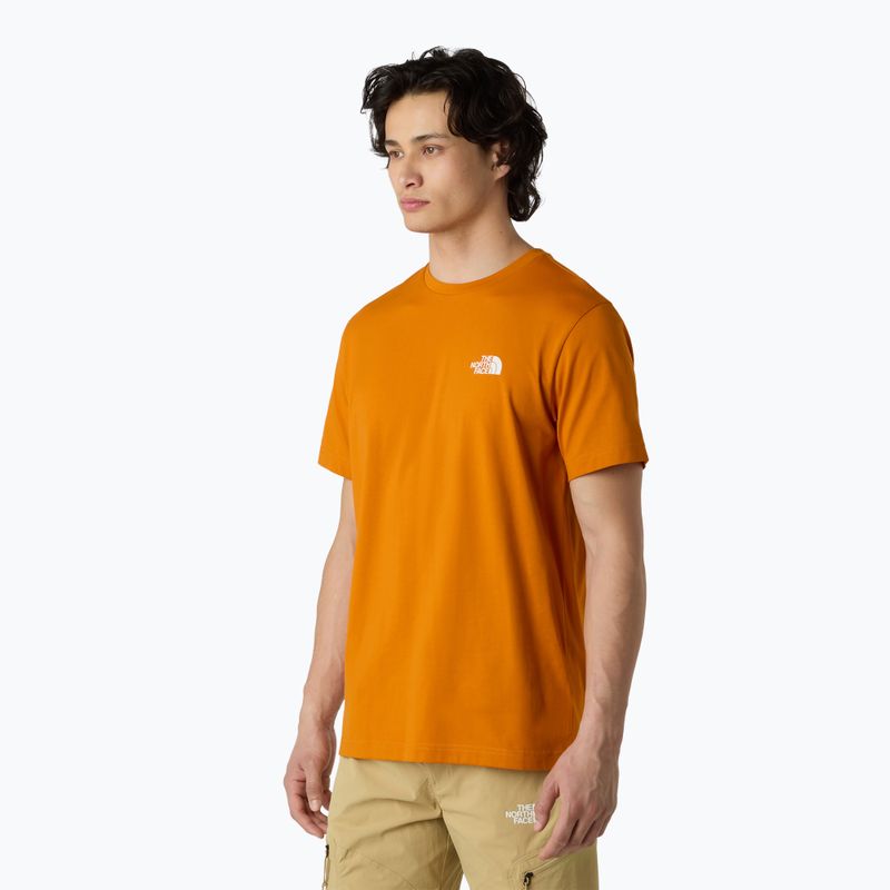 Koszulka męska The North Face Simple Dome agate orange