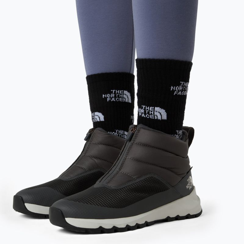 Śniegowce damskie The North Face Thermoball Progressive Zip II Wp anthracite grey/white ash 13