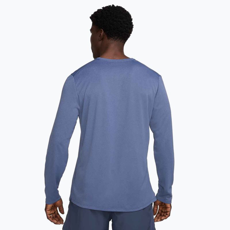 Longsleeve do biegania męski Nike Miler Dri-Fit UV diffused blue 3