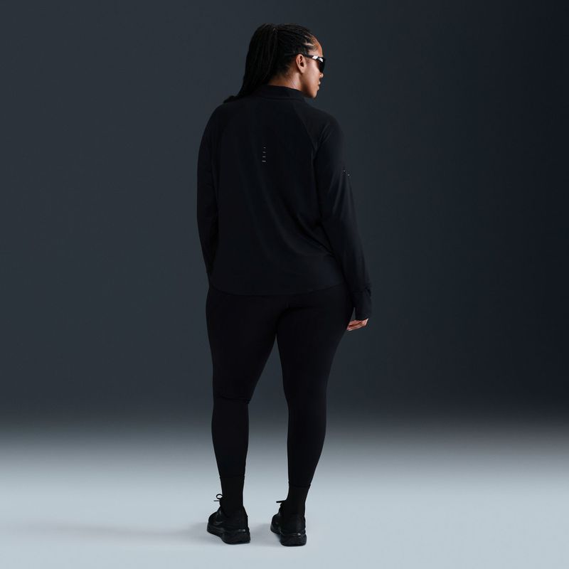 Longsleeve do biegania damski Nike Swift Dri-FIT UV 1/4-Zip Plus Size black 11