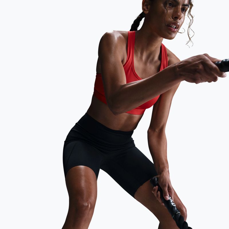 Spodenki treningowe damskie Nike Universa High Waisted Biker 8" black/anthracite/dark smoke grey 7