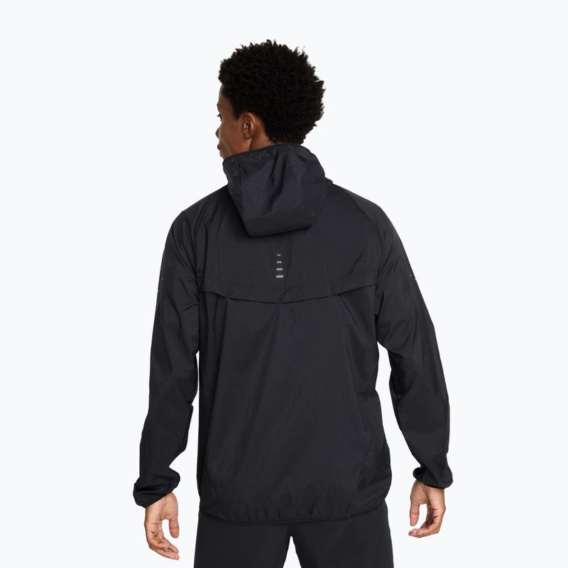 Kurtka do biegania męska Nike Stride Repel UV black/black 3