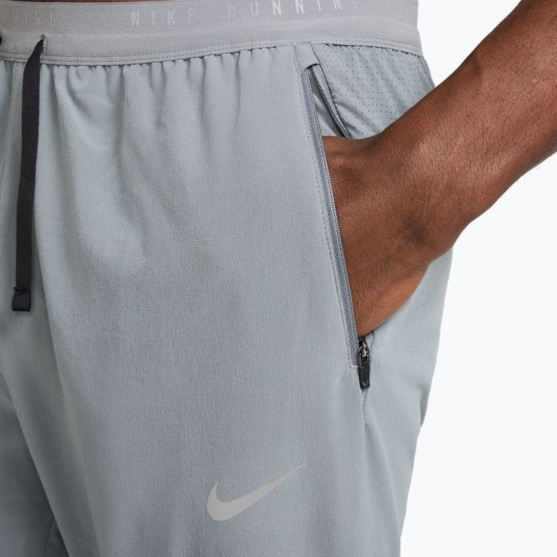 Spodnie do biegania męskie Nike Stride Dri-Fit Woven smoke grey 4