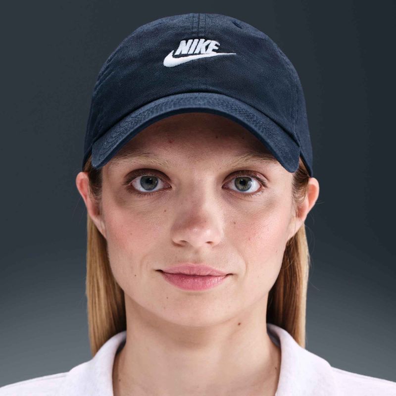 Czapka z daszkiem Nike Club Unstructured Futura Wash obsidian/white 7