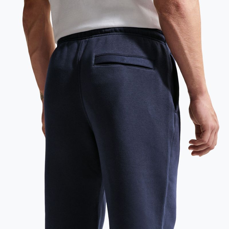 Spodnie męskie Nike Club Cuffed Brushed obsidian/obsidian/white 4
