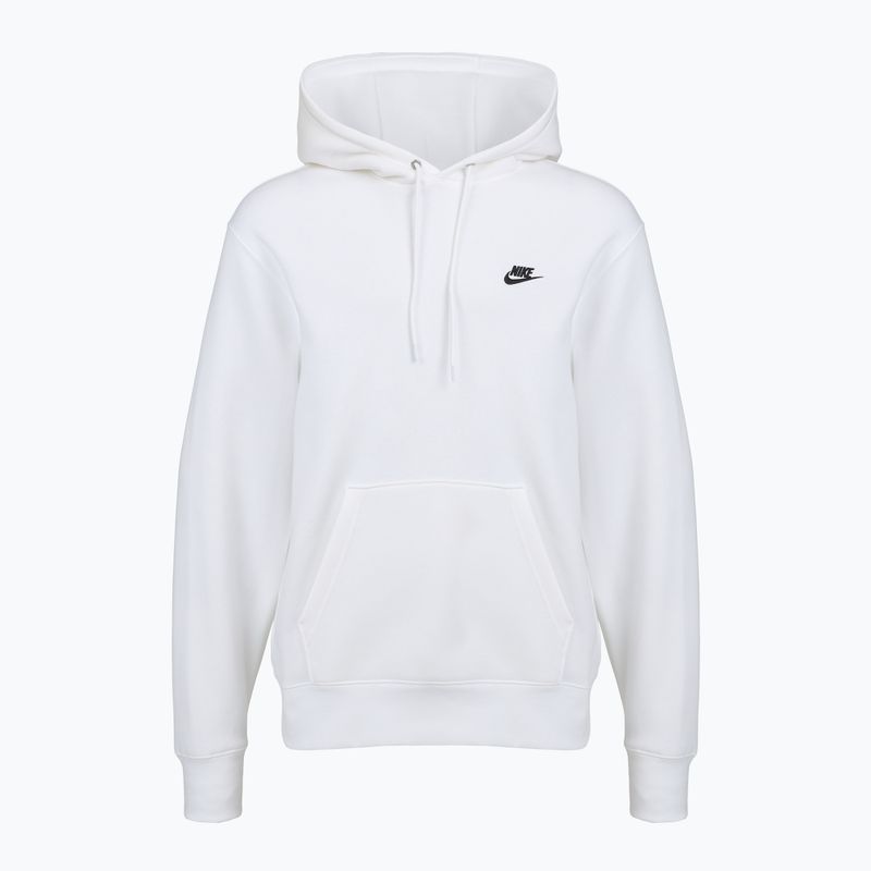 Bluza męska Nike Club Pullover Hoodie white/white/black 7