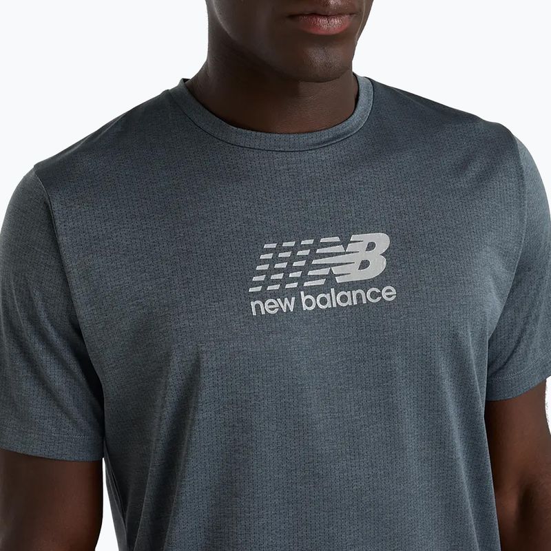 Koszulka do biegania męska New Balance Athletics Reflective graphite 5