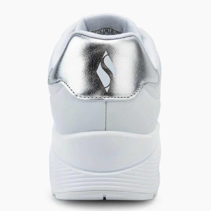 Buty damskie SKECHERS Uno Shimmer Away white/silver 6