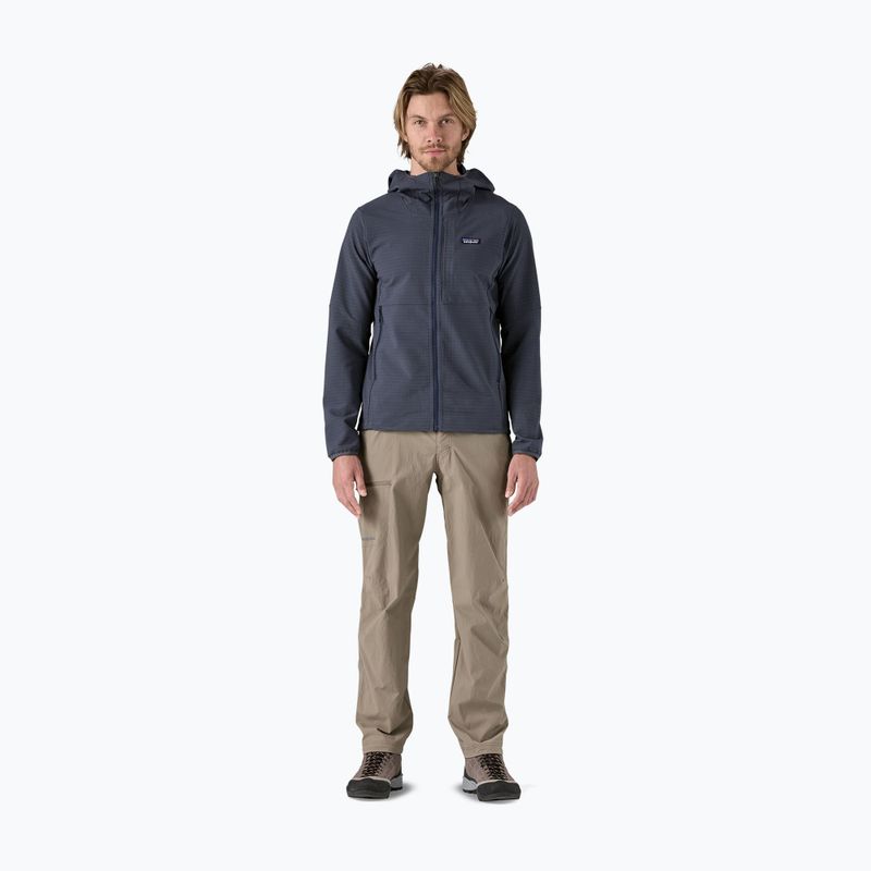 Bluza męska Patagonia R1 TechFace Hoody smolder blue 2