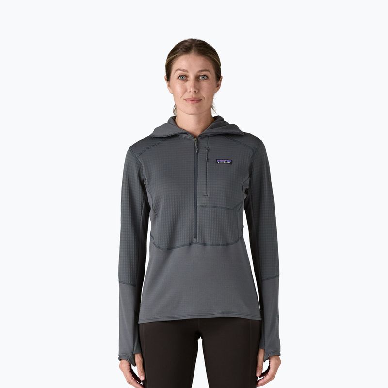 Kurtka softshell damska Patagonia R1 Hybrid Pullover Hoody smolder blue