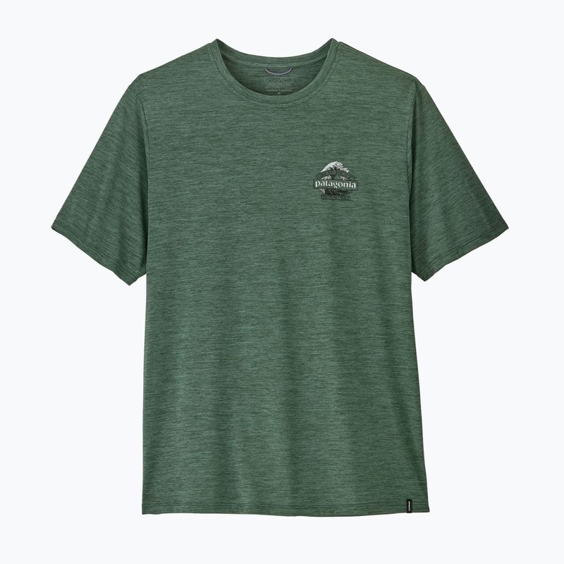 Koszulka męska Patagonia Cap Cool Daily Great Waves canopy green - light canopy green x-dye
