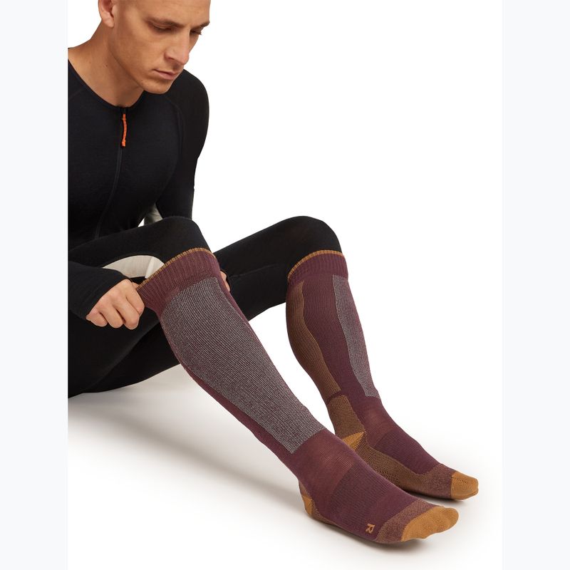 Skarpety narciarskie męskie Icebreaker Merino Ski+ java/trail/seaglass 4