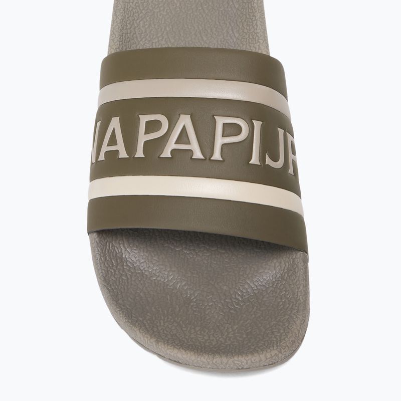 Klapki męskie Napapijri NP0A4IQV dark olive 2 8