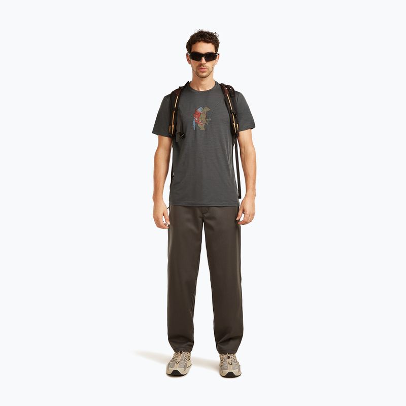 Koszulka męska icebreaker Merino 150 Tech Lite Bear Catch Tee obsidian 4