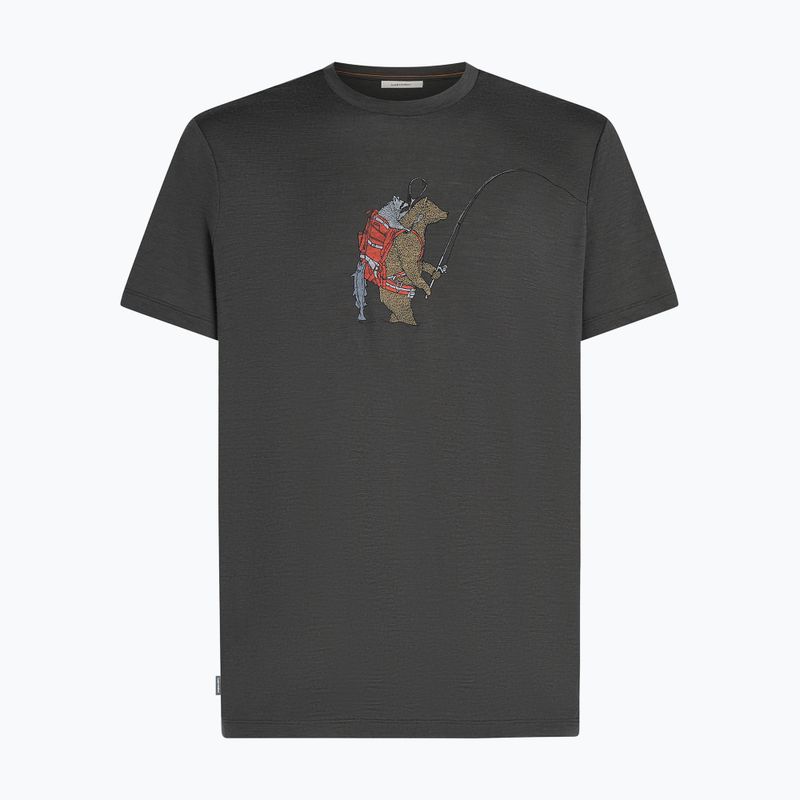Koszulka męska icebreaker Merino 150 Tech Lite Bear Catch Tee obsidian 7