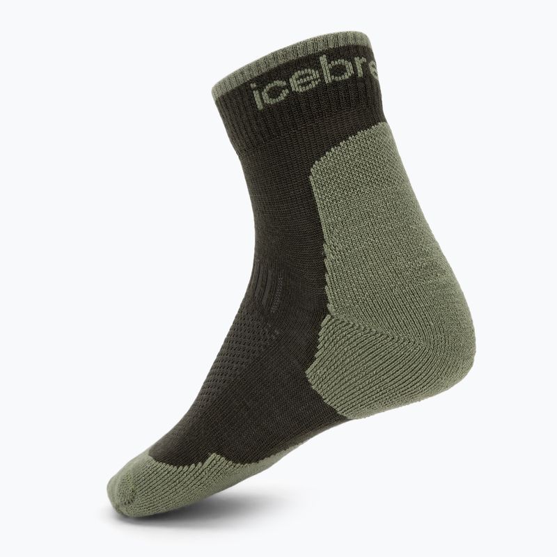 Skarpety męskie icebreaker Merino Hike+ Light Mini dark loden/lichen 2