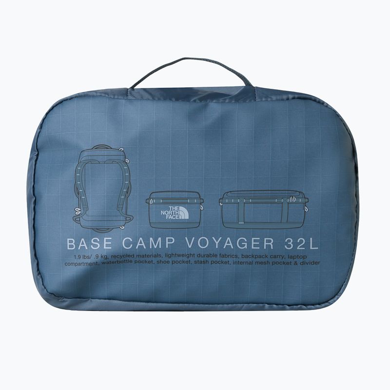 Torba podróżna The North Face Base Camp Voyager Duffel 32 l granite grey/frost grey 4