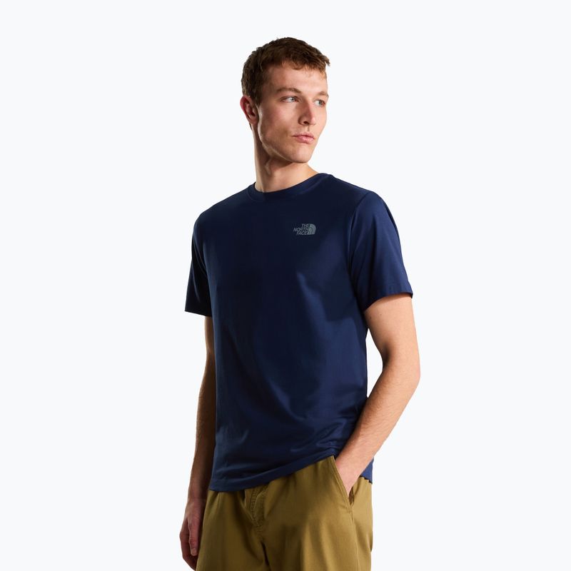 Koszulka trekkingowa męska The North Face Moutain Sketch Regular summit navy