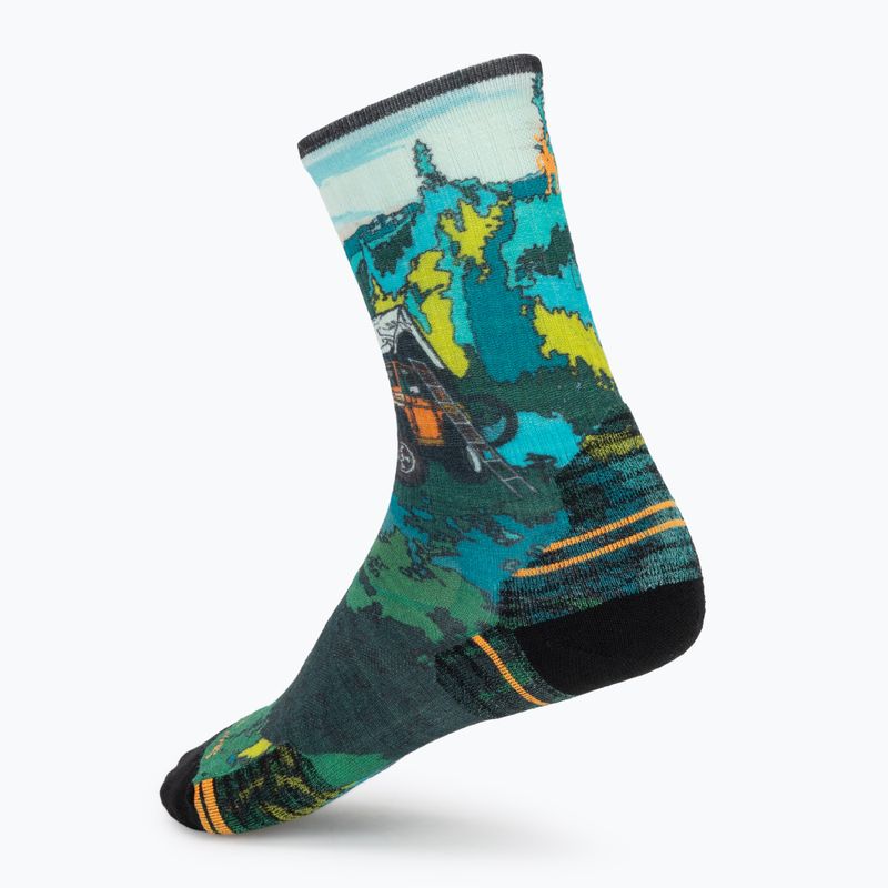 Skarpety Smartwool Hike Trail Trekker Print Crew winter moss 2