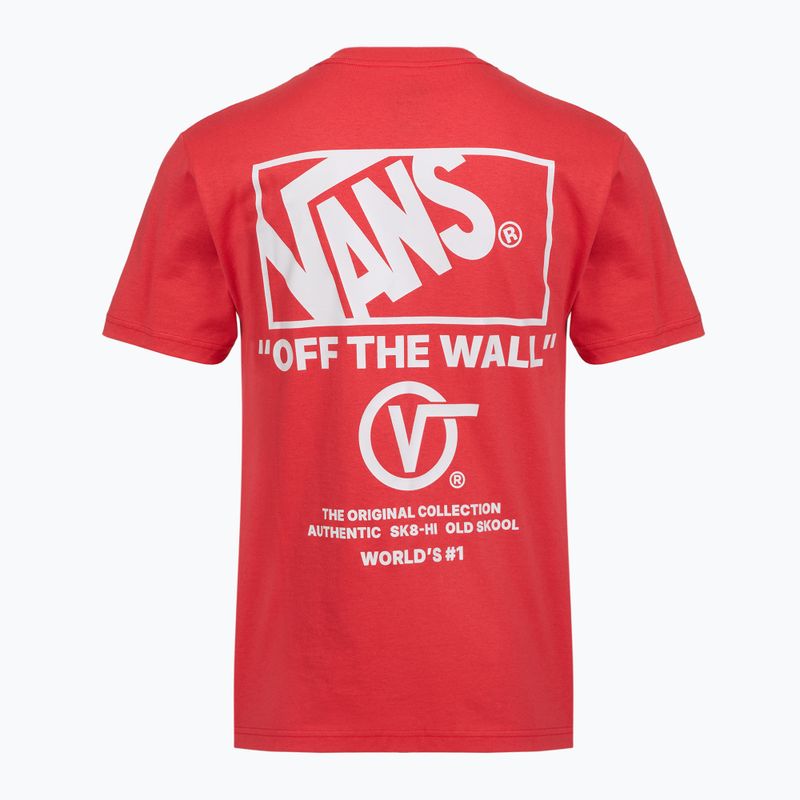 Koszulka męska Vans Stacked Hi Tee crimson haze 2
