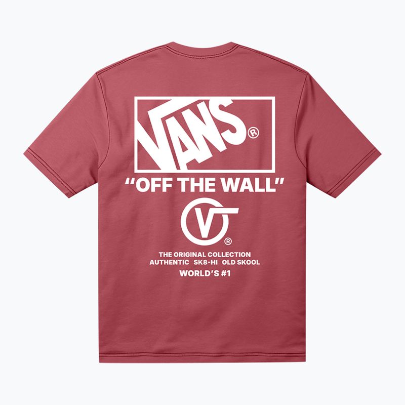 Koszulka męska Vans Stacked Hi Tee crimson haze 2