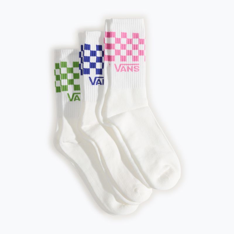 Skarpety Vans Classic Check Crew 3 pary pink fizz 2