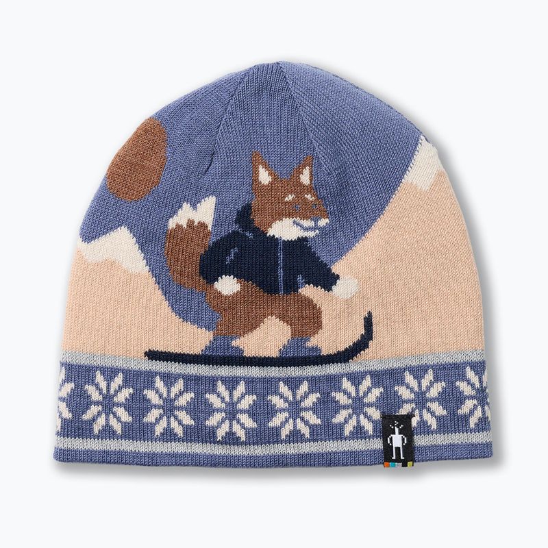 Czapka zimowa dziecięca Smartwool Reversible Art Beanie nightfall blue