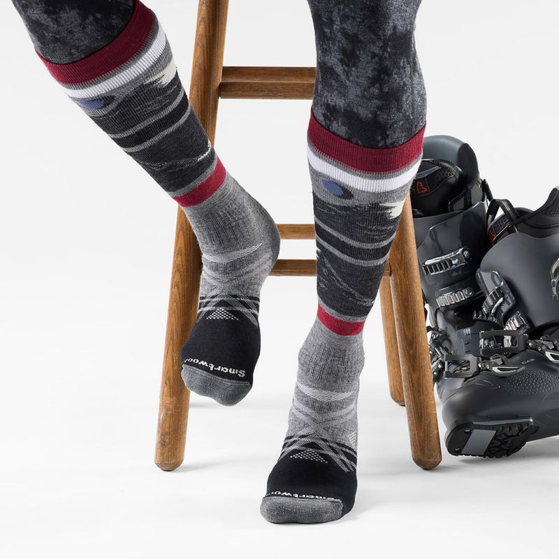 Skarpety narciarskie Smartwool Ski Full Cushion Midnight Ski Pattern OTC medium gray 2