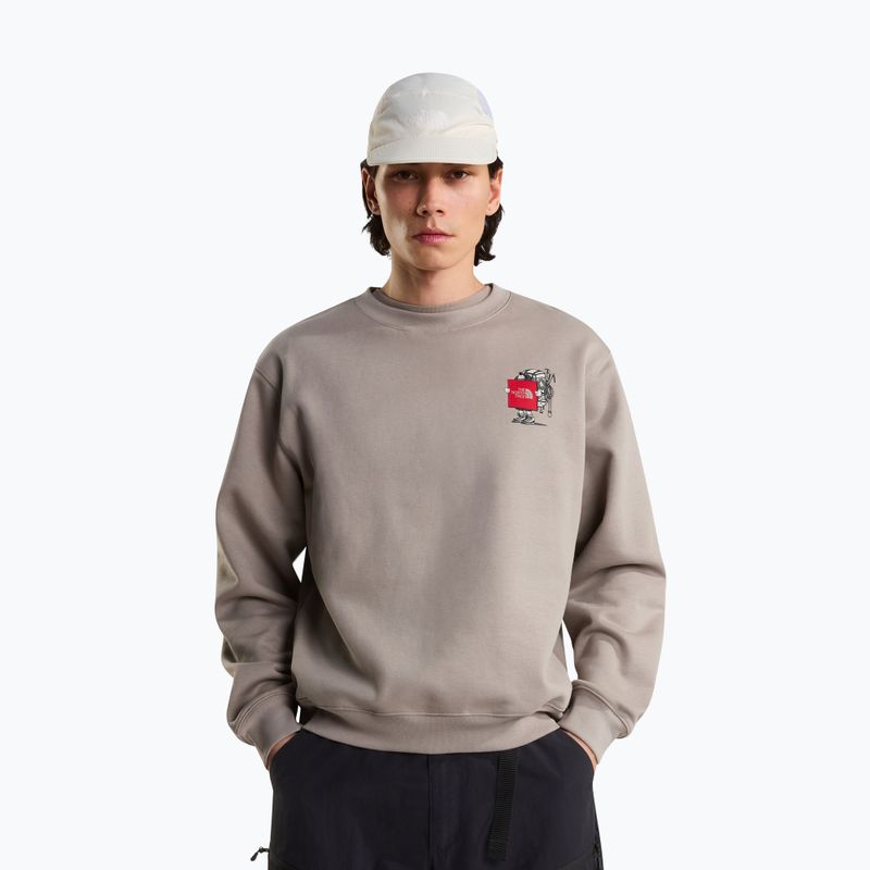 Bluza The North Face Gear Up Get Out RLX SS Tee Graphic stone slab