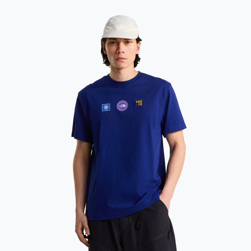 Koszulka męska The North Face Explorer Badges RLX Tee Graphic bold blue
