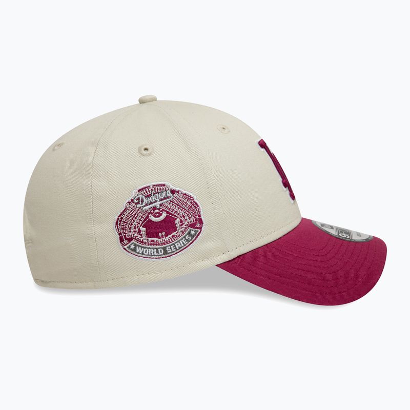 Czapka z daszkiem New Era WS Patch 9Forty Los Angeles Dodgers light beige 4