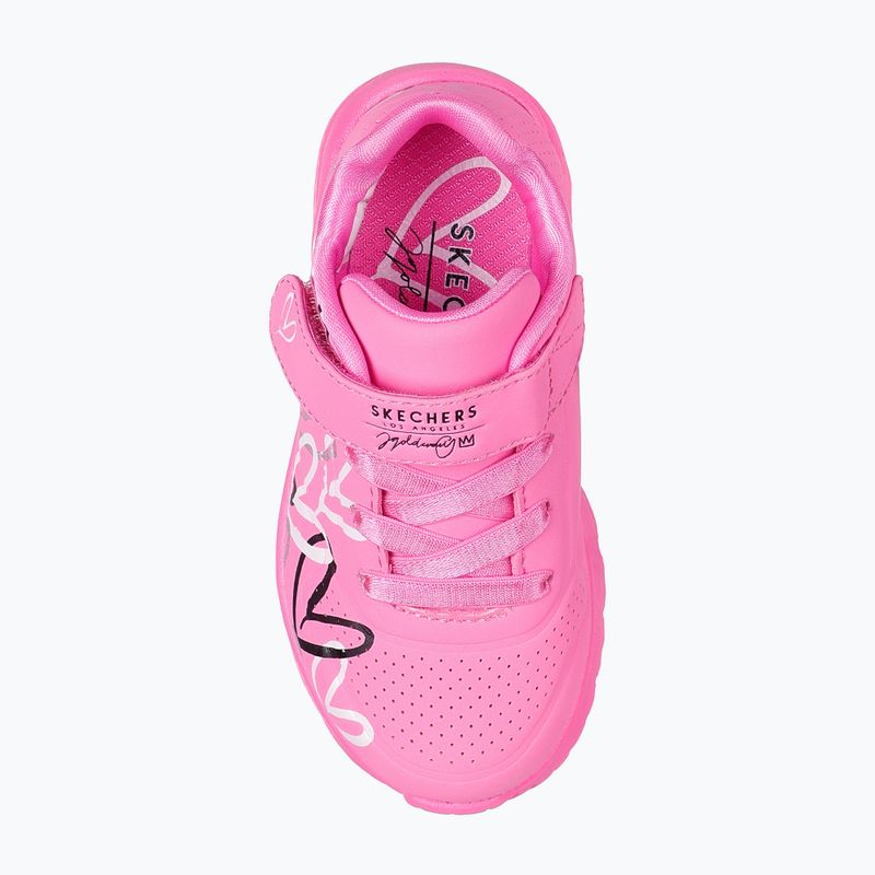 Buty dziecięce SKECHERS Uno Lite Love Levitate 314078N hot pink/multi 5