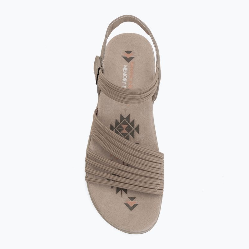 Sandały damskie SKECHERS Reggae Slim Coffee Run gray 5