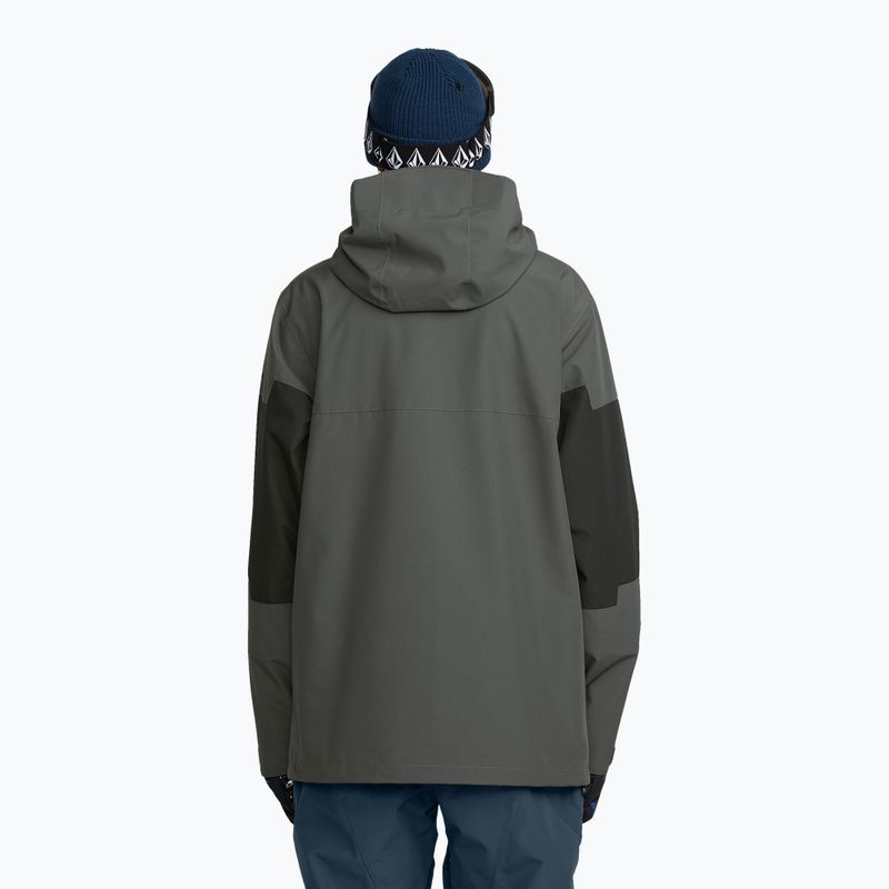 Kurtka snowboardowa męska Volcom Primary Insulated dark grey 3