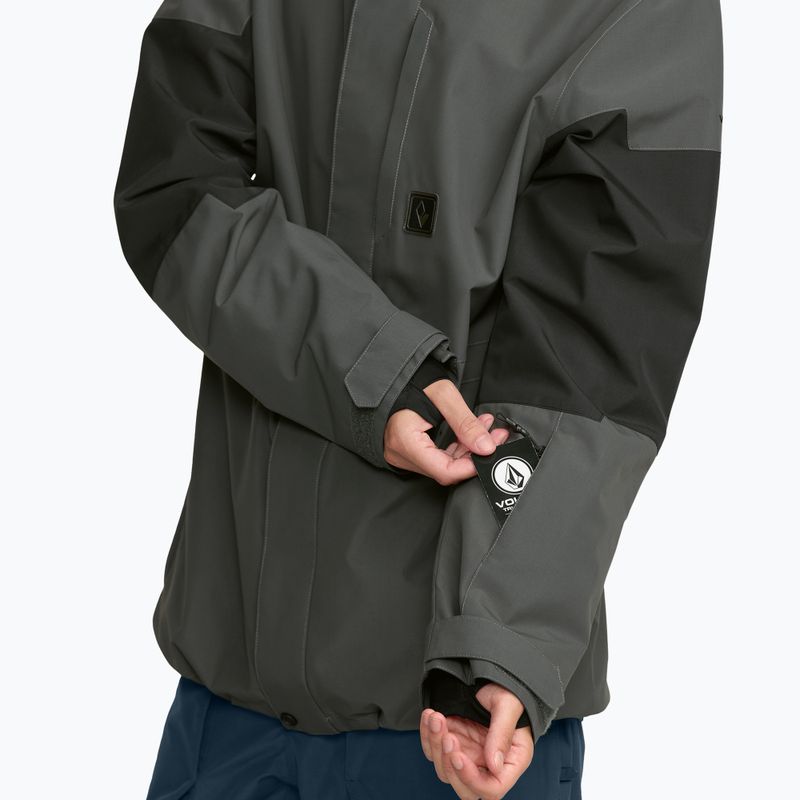 Kurtka snowboardowa męska Volcom Primary Insulated dark grey 7