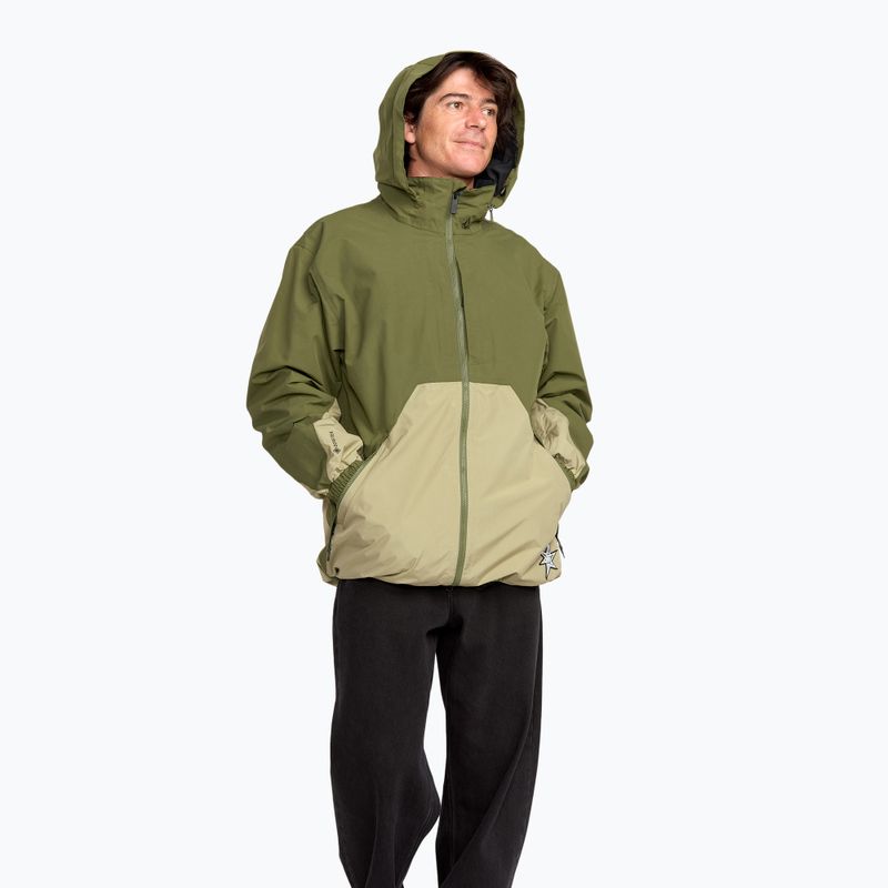 Kurtka snowboardowe męskie Volcom Longo GTX dark olive 5