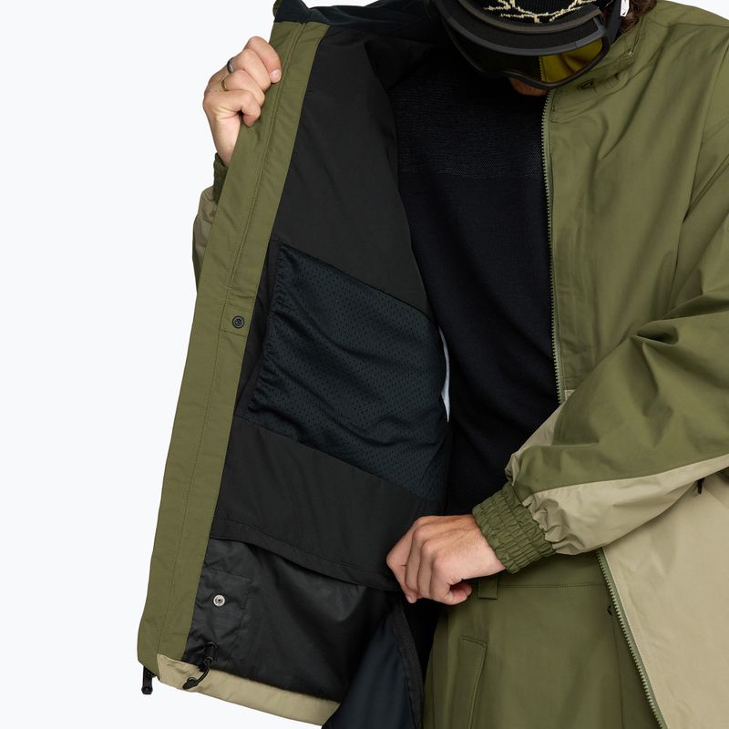 Kurtka snowboardowe męskie Volcom Longo GTX dark olive 11