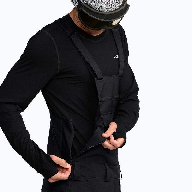 Spodnie snowboardowe męskie Volcom Roan Bib Overall black 8