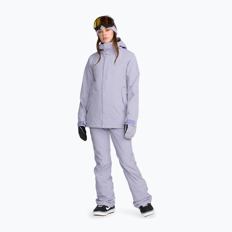 Spodnie narciarskie damskie Volcom Swift Bib Overall lavender aura 2