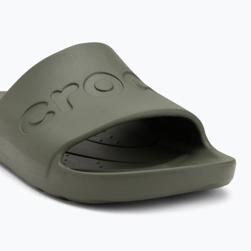 Klapki Crocs Slide army green 7