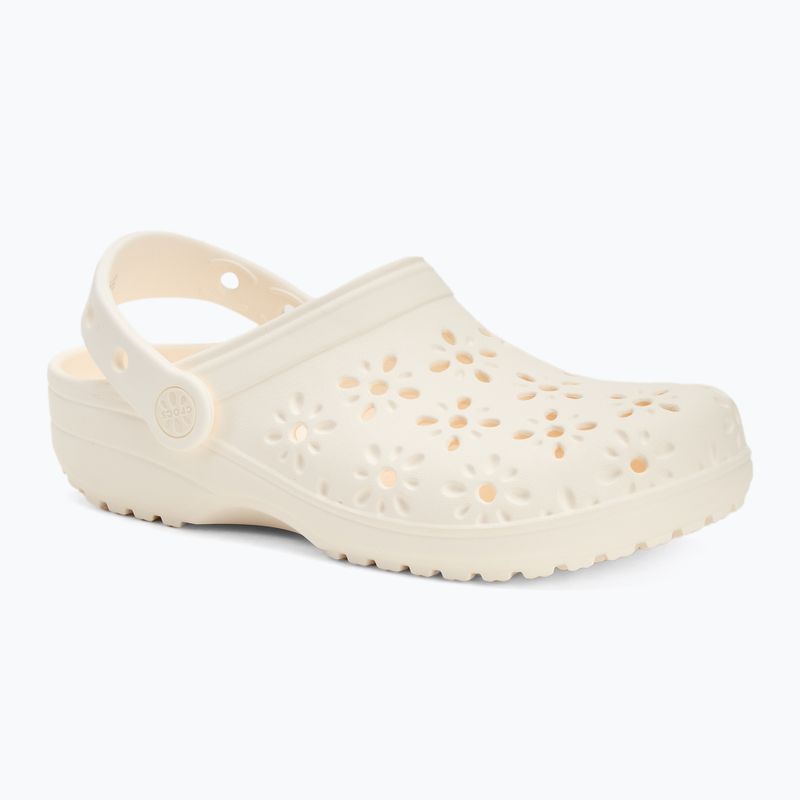 Klapki dziecięce Crocs Classic Floral Cutout Clog Kids chalk 2