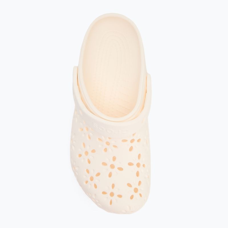 Klapki dziecięce Crocs Classic Floral Cutout Clog Kids chalk 6