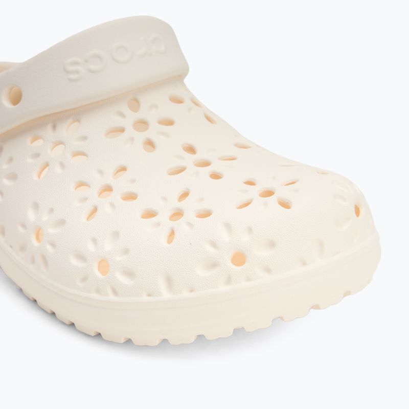 Klapki dziecięce Crocs Classic Floral Cutout Clog Kids chalk 8
