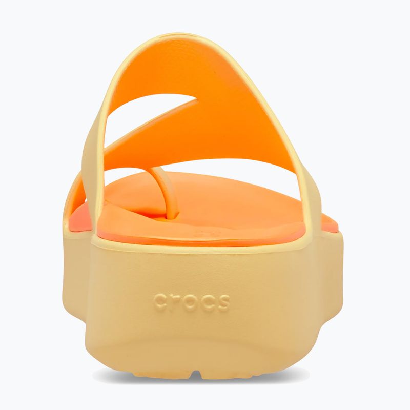 Japonki damskie Crocs Getaway Platform Toe Loop golden hour 13