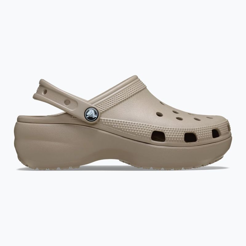 Klapki damskie Crocs Classic Platform Clog taupe 10
